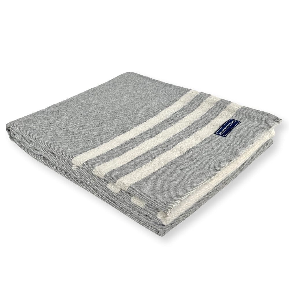 Faribault Mill Trapper Wool Throw- Gray